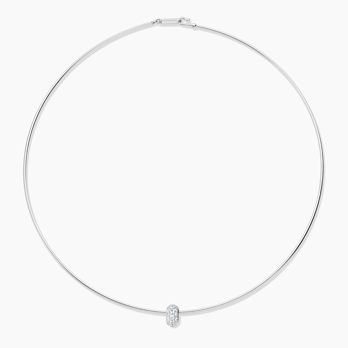 Astra Pavé Silver Choker Necklace – THATCH