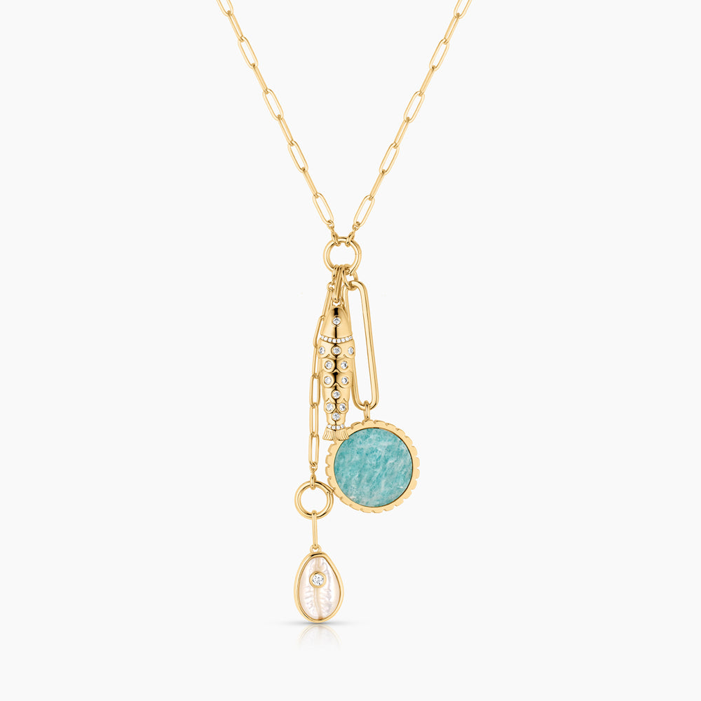 Antibes Onyx Lariat Necklace – THATCH