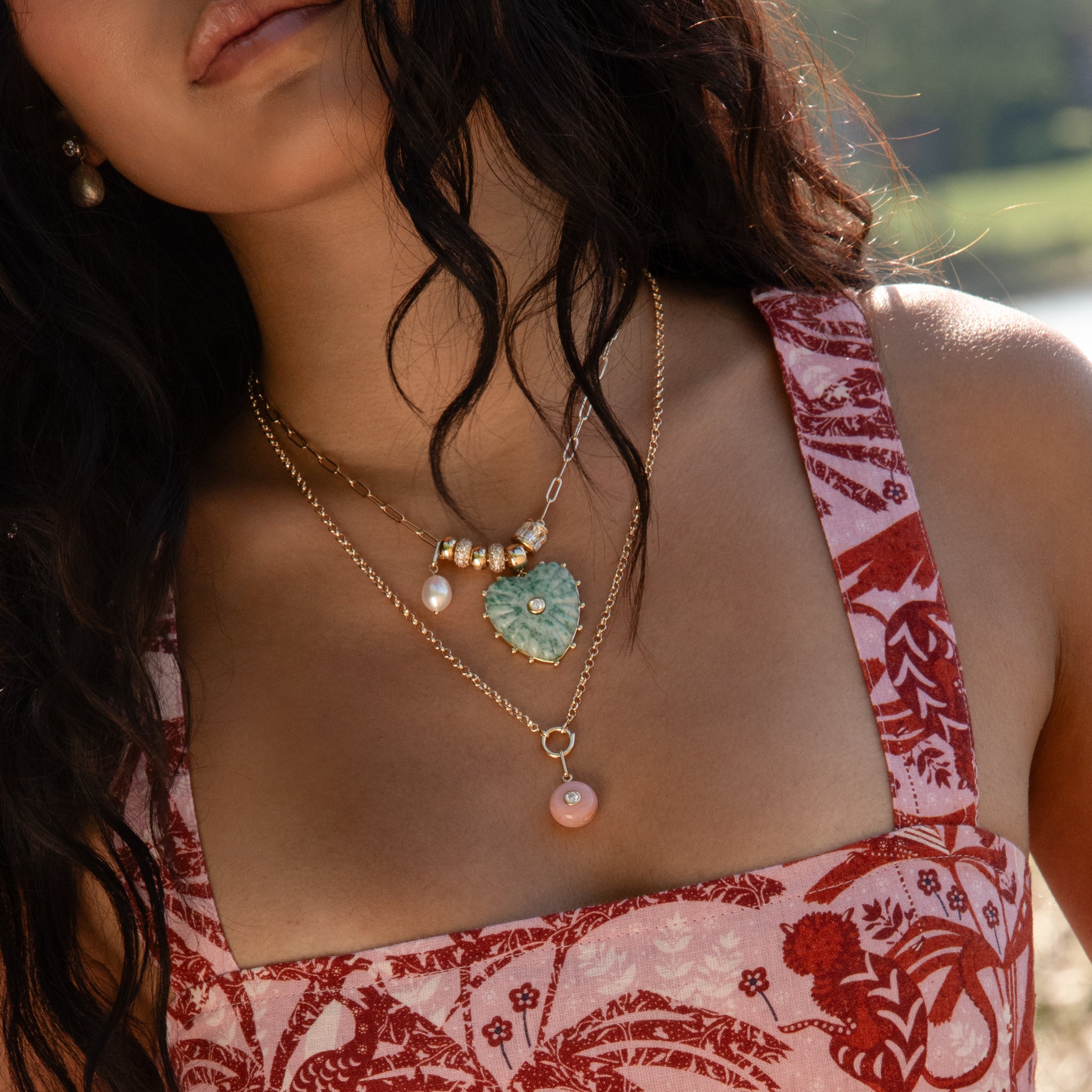 TATIANA☆Pearl Dot Blossom Pearl Necklace Tatiana Smoky Quartz Freshwater Pearl Necklace – SKYE