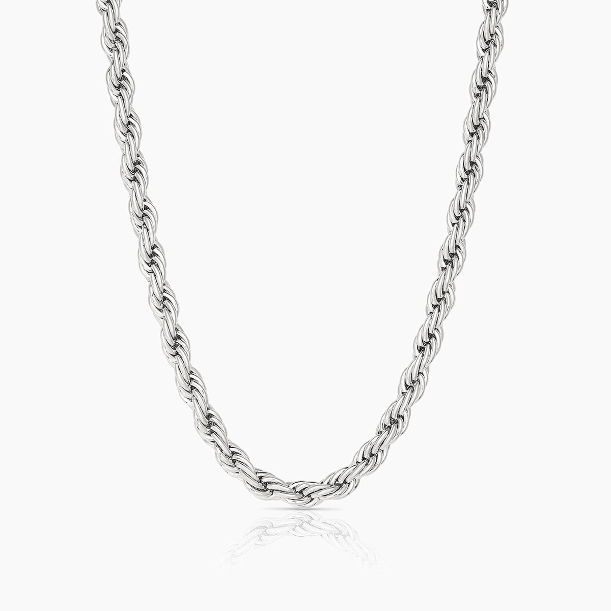 Silver Thatch Rope Bowie Silver Rope Necklace – THATCH