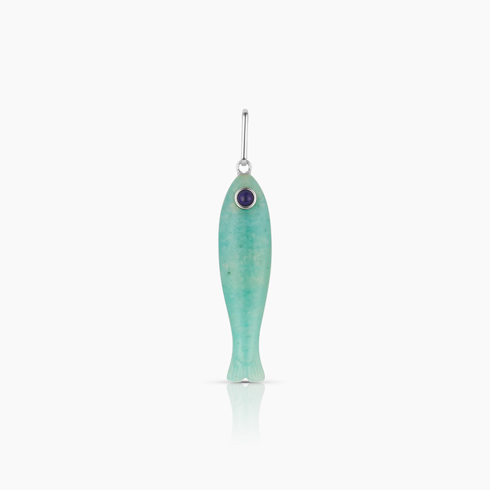 Fortuna Silver Amazonite Fish 18