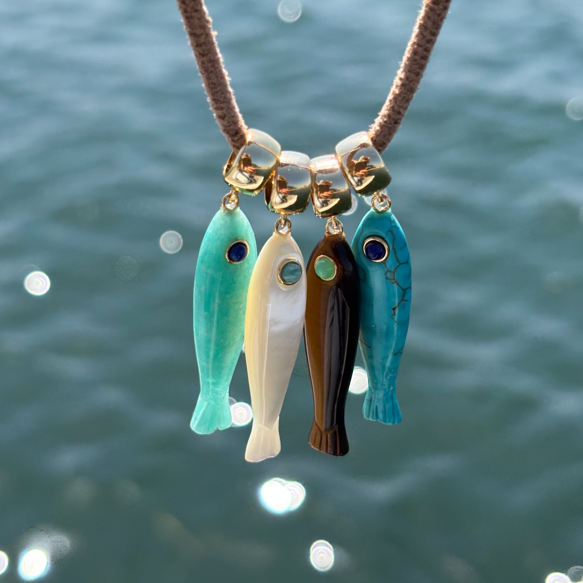 Fortuna Mother Of Pearl Fish Bail Charm Only