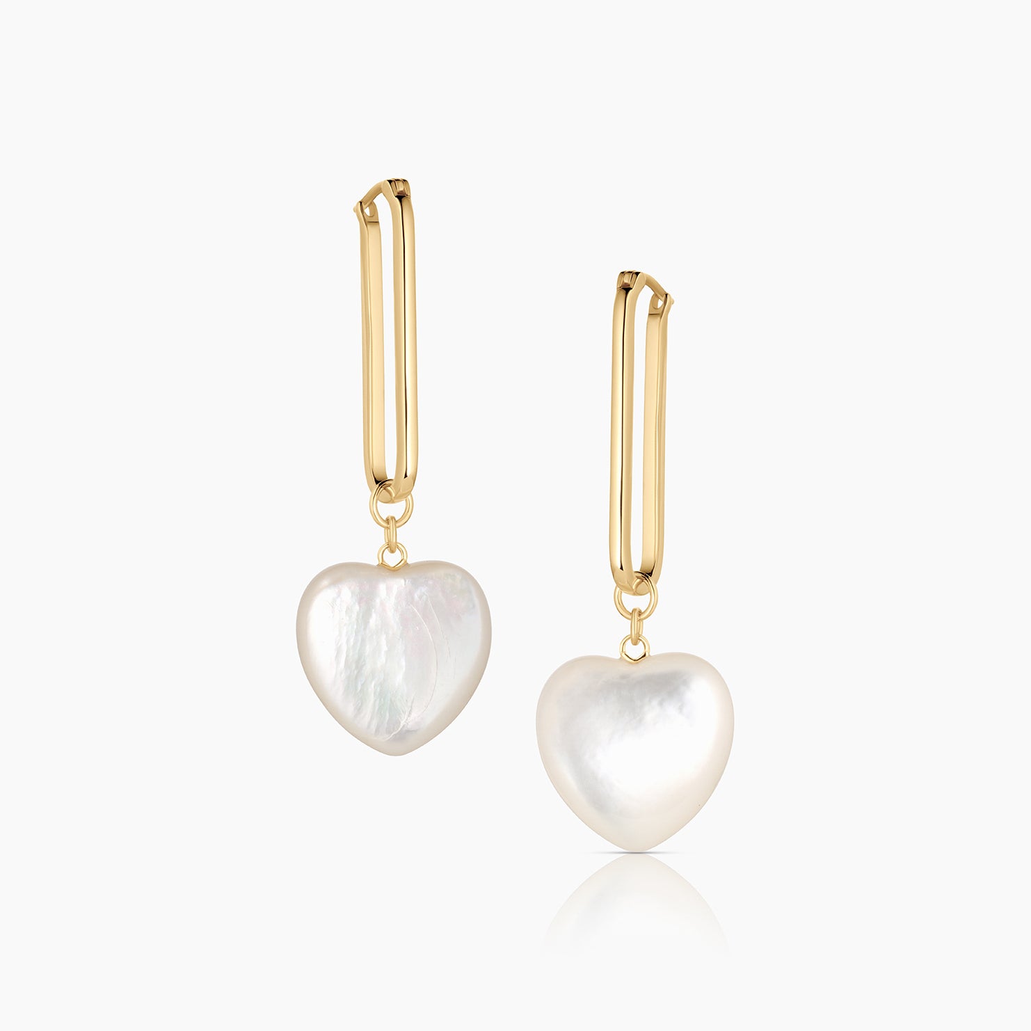 ☆TATIANA☆ Onyx Pearl Heart Earring EC1950 wholesale-silver-cz-earrings-