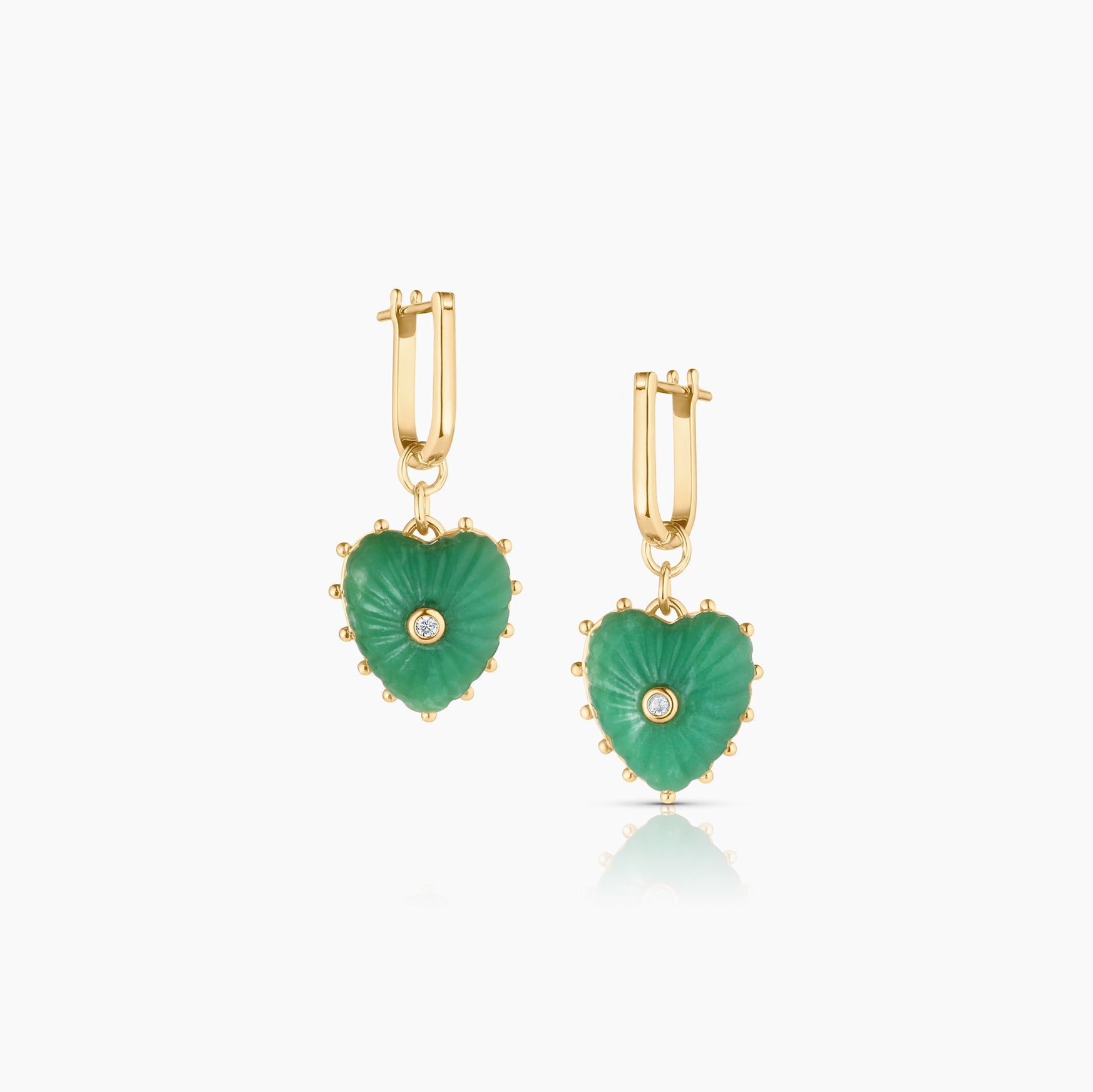 Isabel Onyx Heart Earrings – THATCH