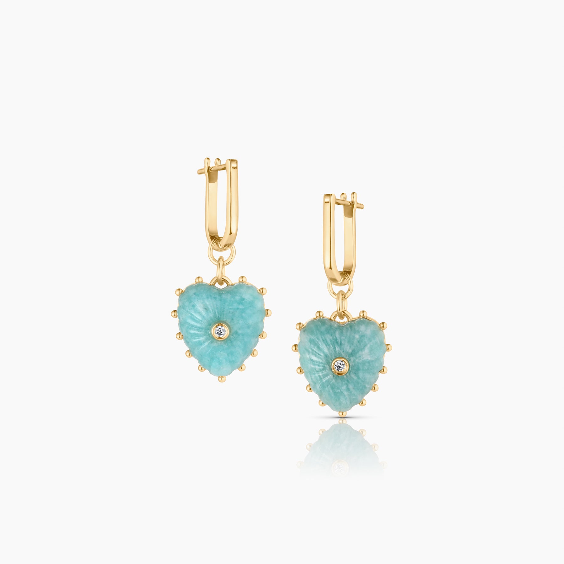 Isabel Amazonite Heart Earrings – THATCH