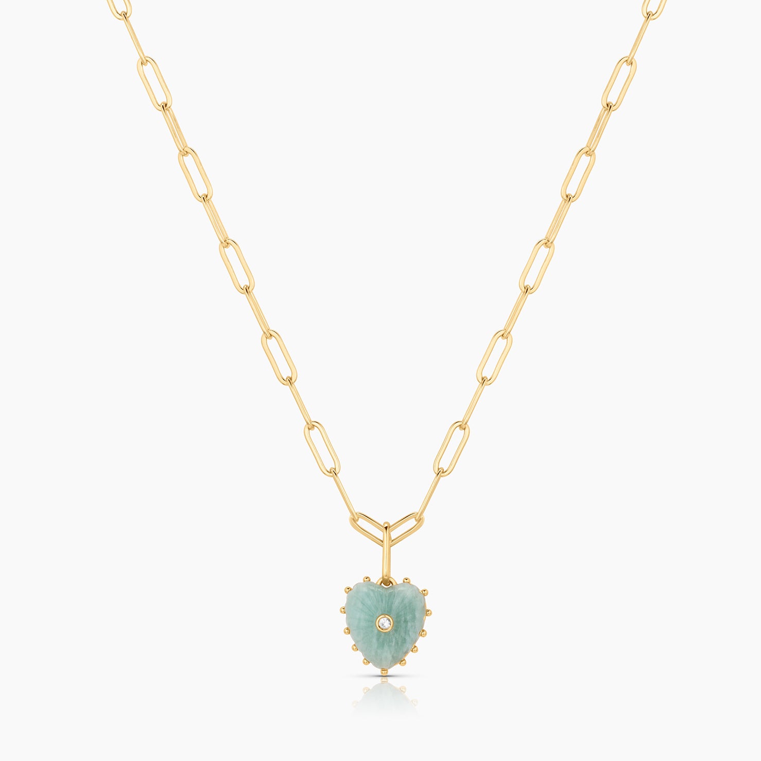 Isabel Mother Of Pearl Heart Necklace – THATCH