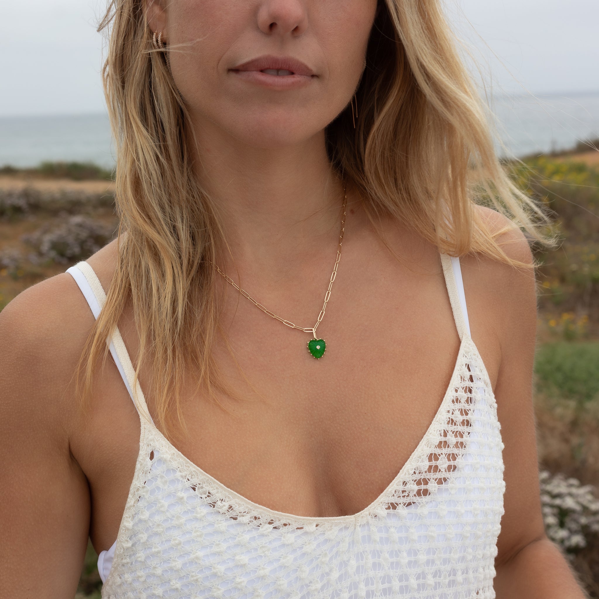 イーシャペンダント Isabel Green Jade Heart – THATCH