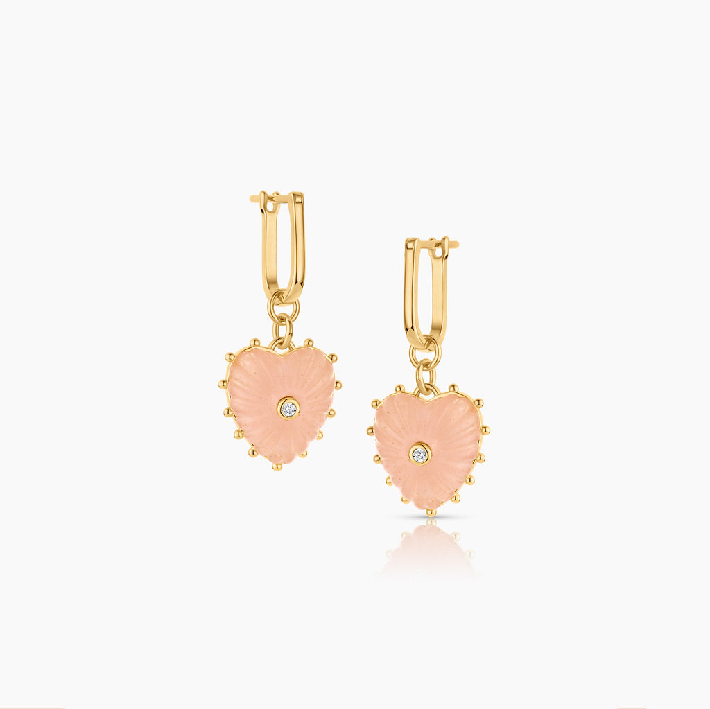 Isabel Onyx Heart Earrings – THATCH