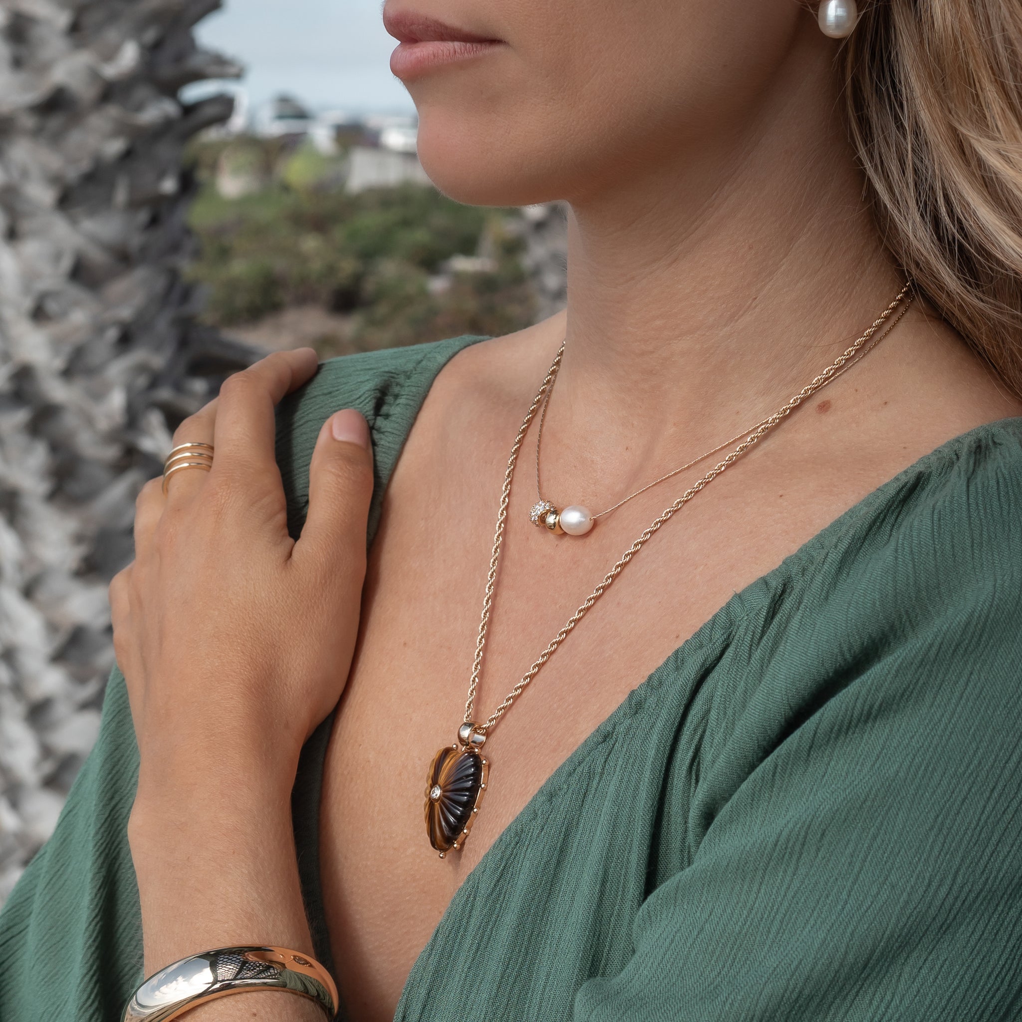 Isla Pearl Snake Chain Necklace – THATCH
