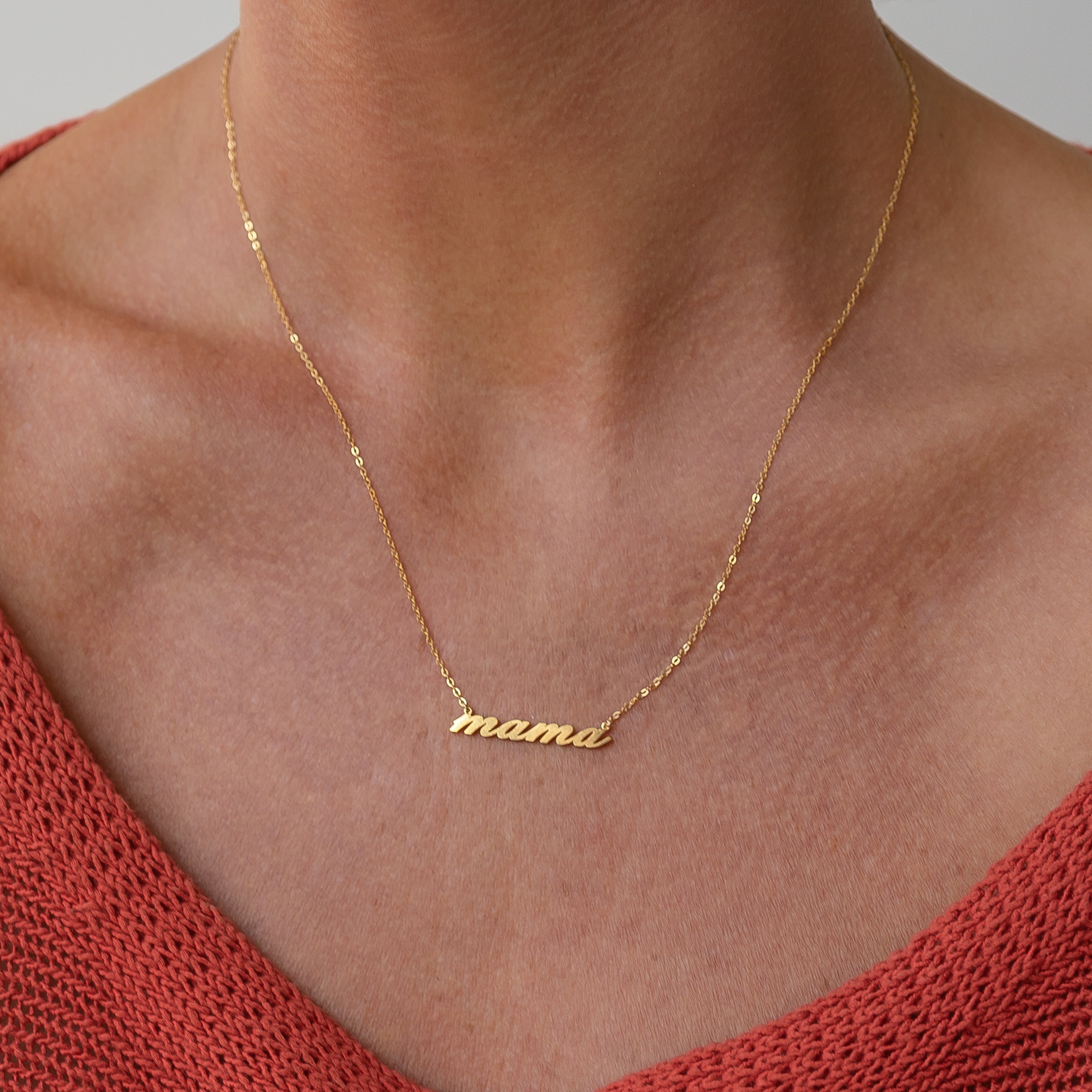 Mama Script Necklace – THATCH