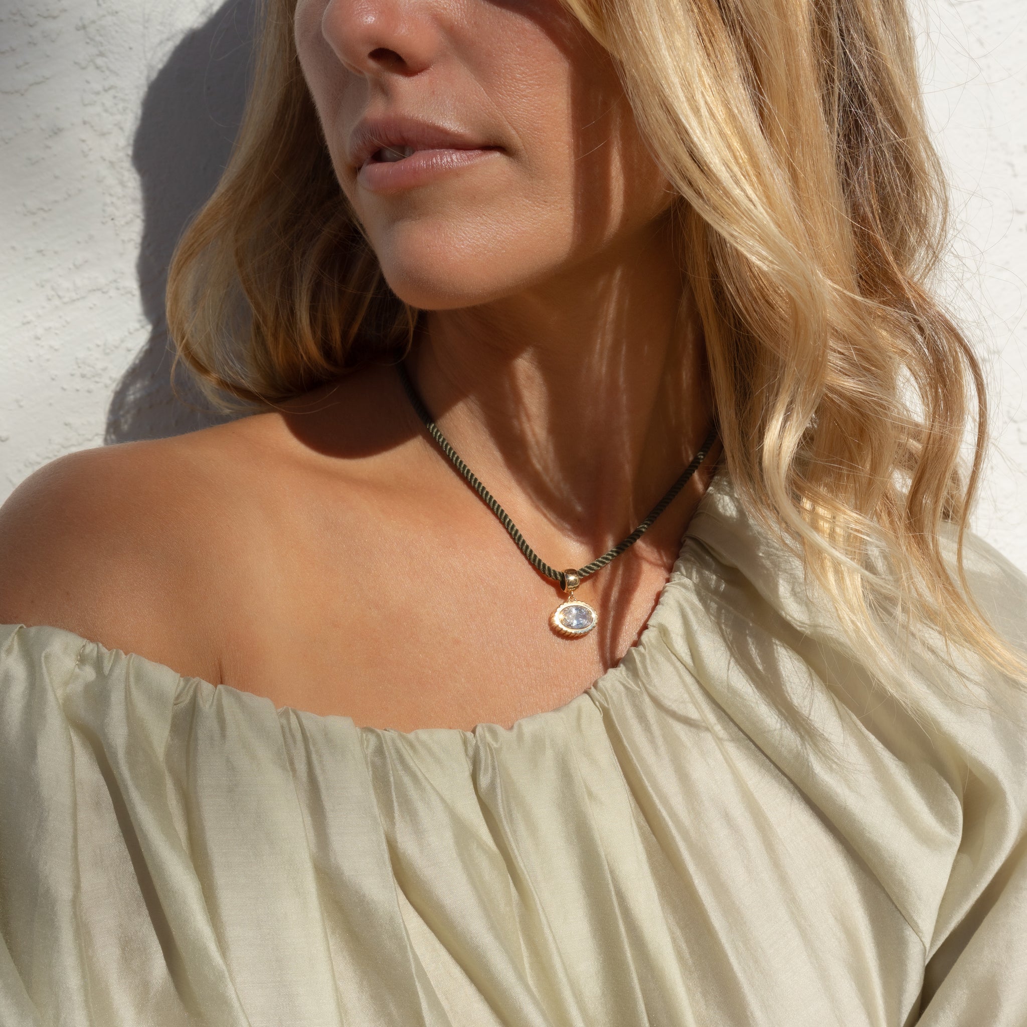 Coco Moss Silk Cord Necklace – THATCH