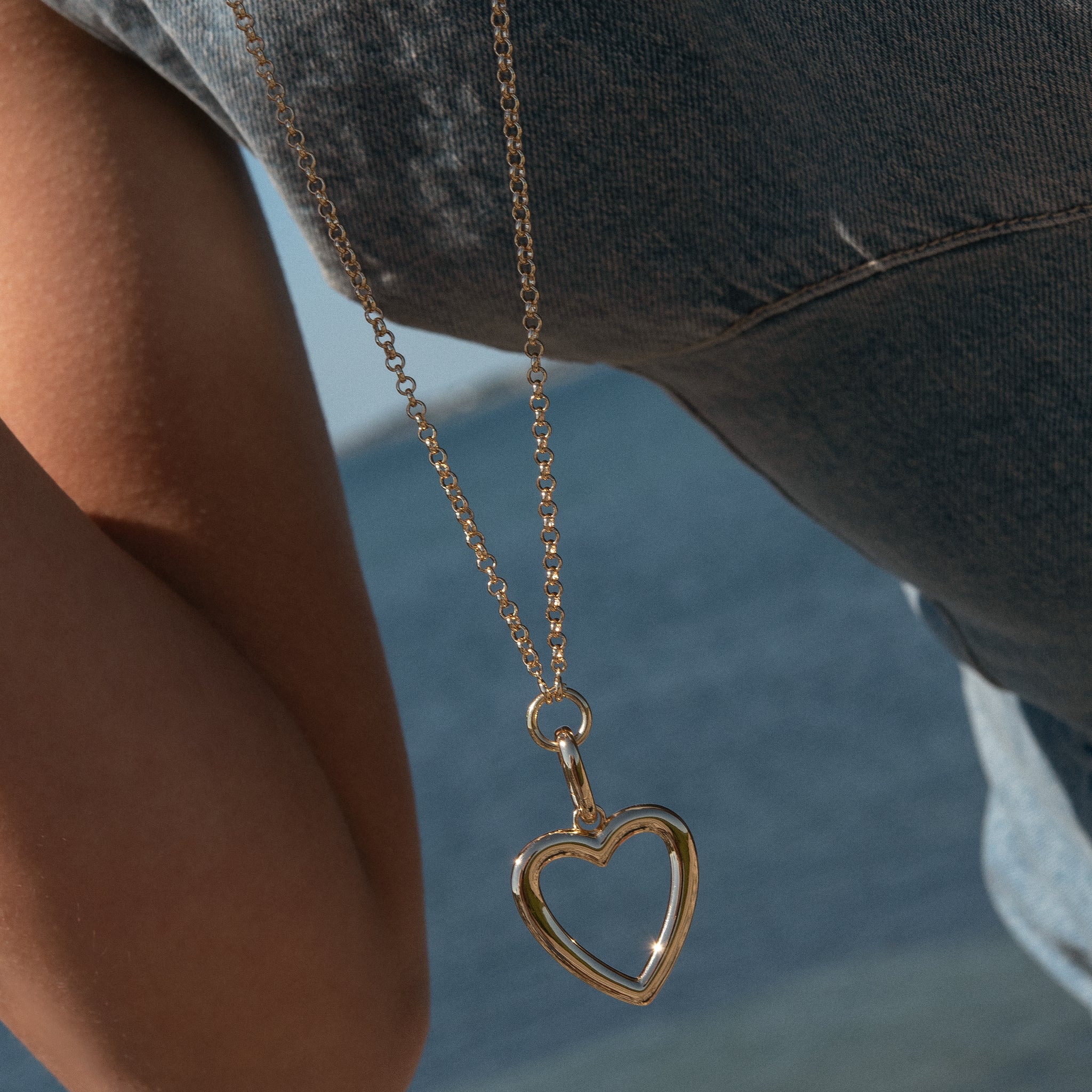 Open Heart Rolo Necklace – THATCH