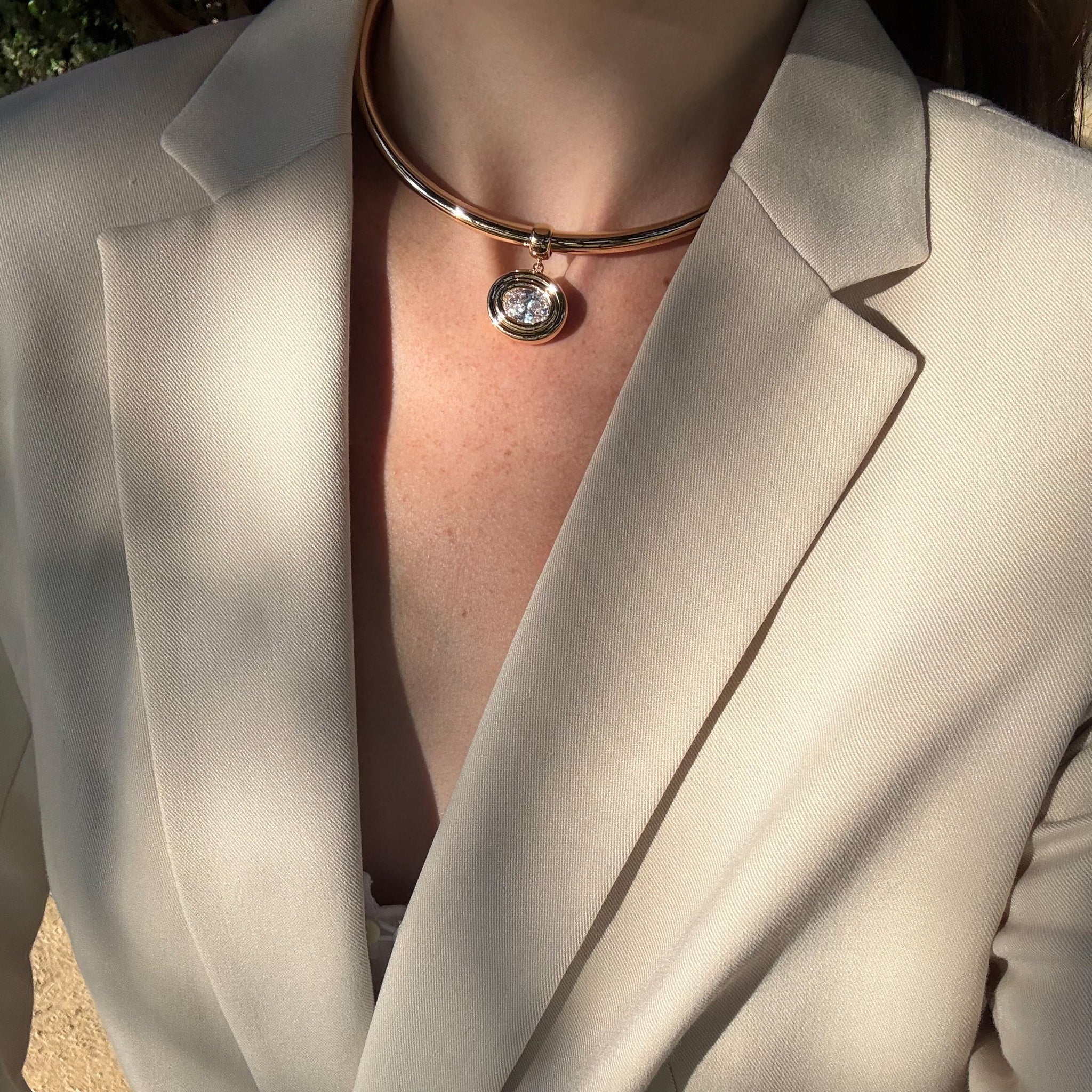 Starlet Oval Choker Necklace – THATCH