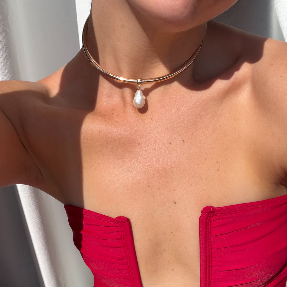 Talia Pearl Choker Necklace – THATCH