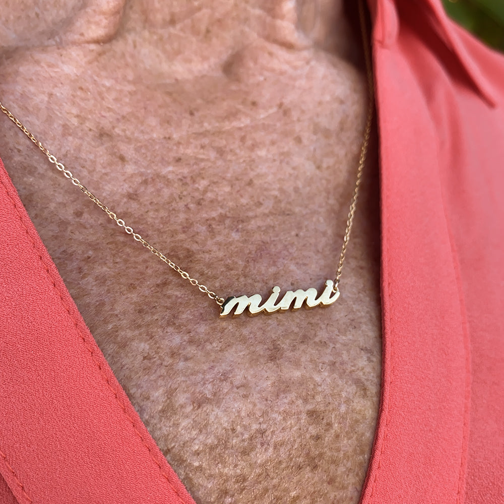 Mimi✳︎PLUIE Jewelry 2点set Mimi Silver Script Necklace – THATCH